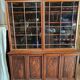 English mahogany bookcase with drawers