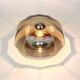 Pair of smoked glass wall lights or ceiling light by Hillebrand, Germany, 1960s.