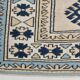 6x8 Vintage Rug İn Blue Tones, Turkish Wool Pattern Rug, 225x178 Cm