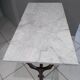 Marble bistro table Carrara 1910 Meallet Paris