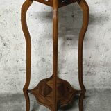 Art Nouveau High Walnut Stool - Jugendstil
