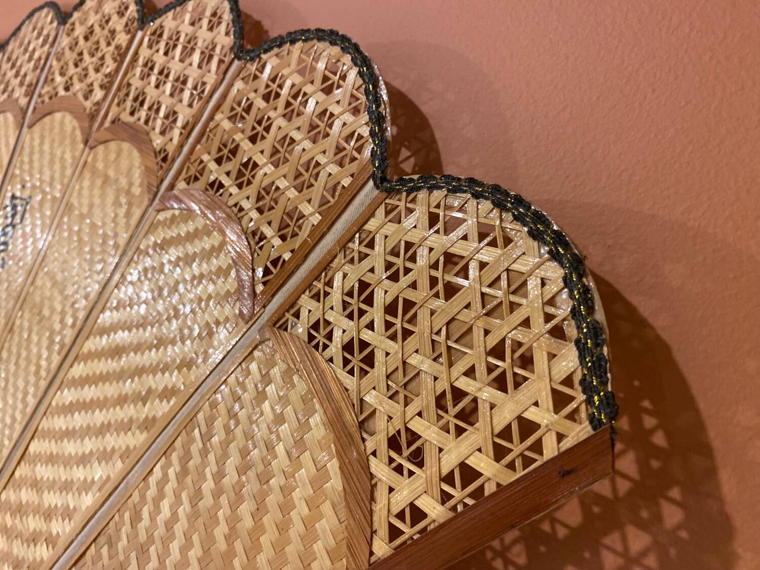 Giant bamboo and cane fan