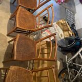 Engraved bistro chair