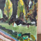 Path under the pines, oil painting on canvas