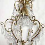 Plafonnier en cristal. Espagne, années 1950.