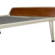 Vintage meridian in teak steel steel hairpin country leg down 60s