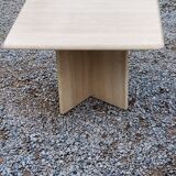 Set of 3 travertine trundle coffee tables from the 70s