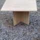 Set of 3 travertine trundle coffee tables from the 70s