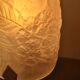 Wrought iron lamp, tulip molded glass pressed, unsigned 1930 a 40