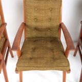 Set of 4 vintage Free-Span FS-116 armchairs, 50s