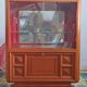 Art deco walnut display cabinet