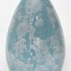 Turquoise blue porcelain vase
