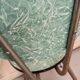 Formica chair green marbled effect