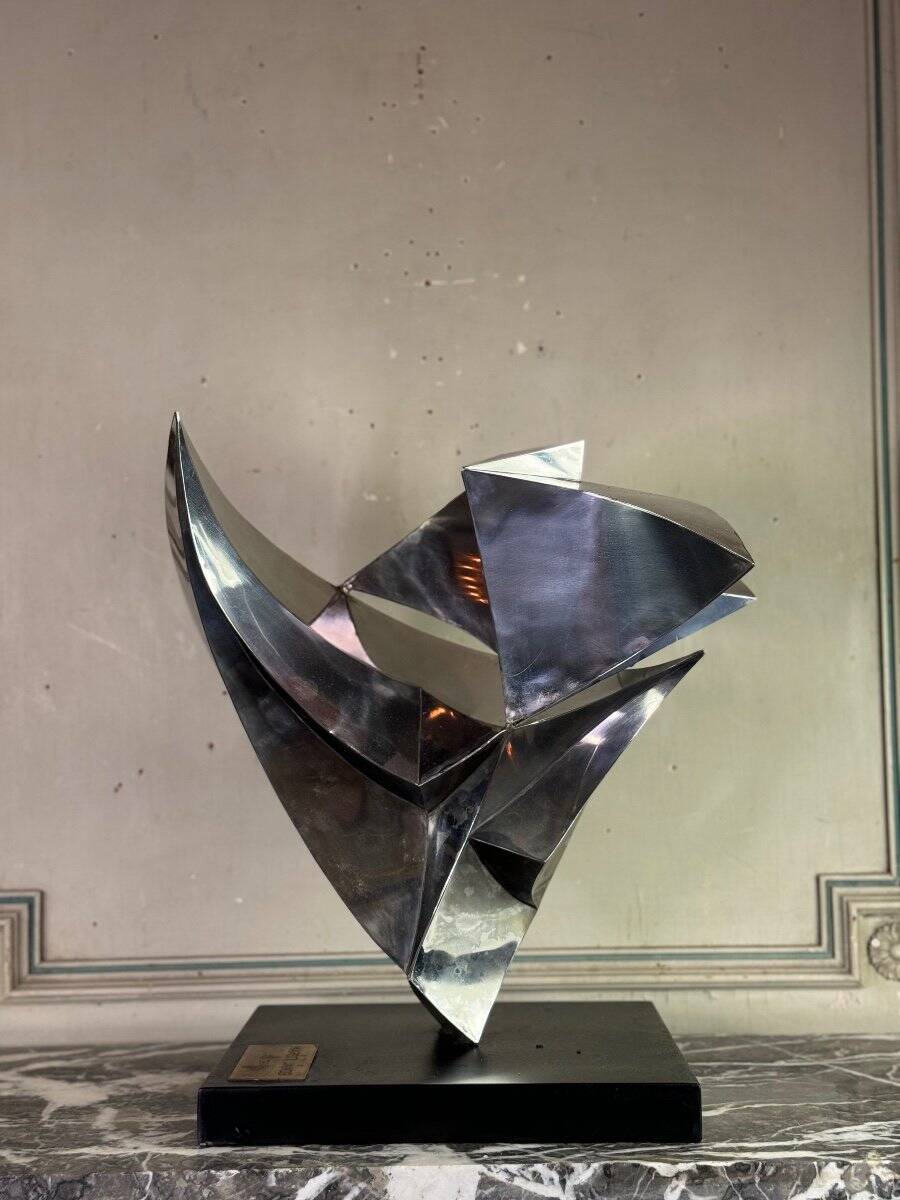 Steel sculpture, Janos Maróti, Hungary, 1984