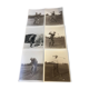 Ensemble de six photos authentique de golfeurs des années 1890 en noir et blanc