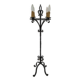 Candelabra floor lamp wrought iron candlestick