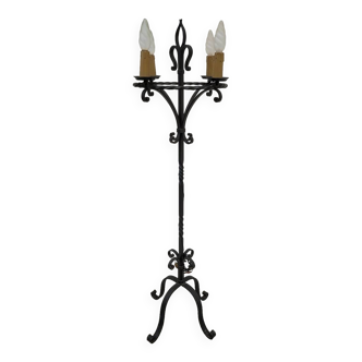 Candelabra floor lamp wrought iron candlestick