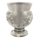 Vase on pedestal with foliage decoration signed lalique saint-cloud, possible pair