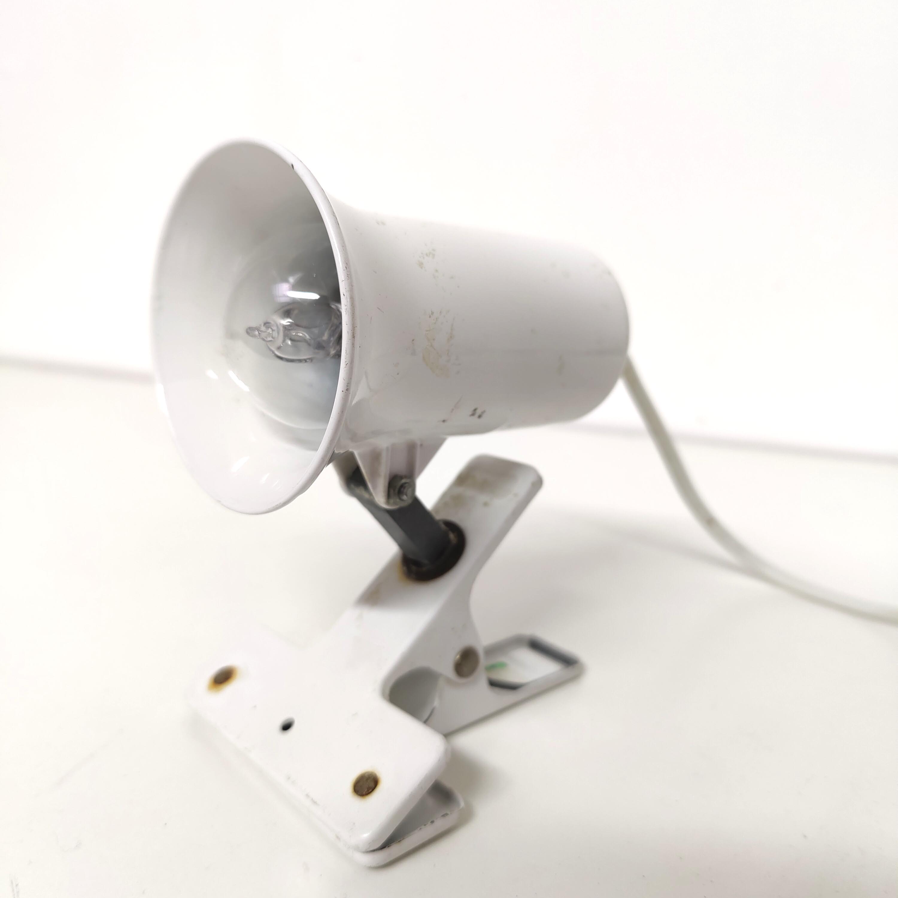 Spot lamp with clip Lita in metal 70s