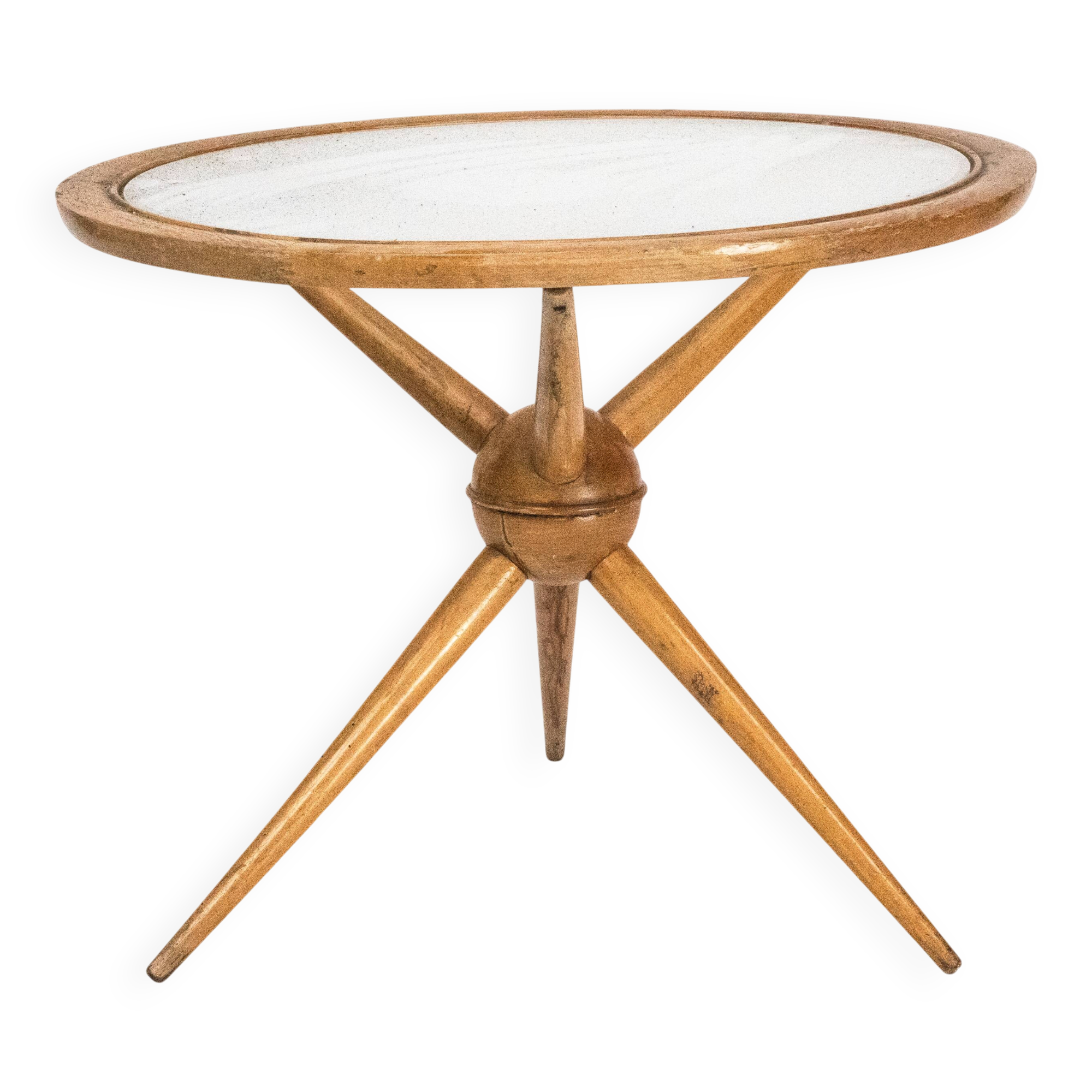 Mid-century round coffee table by Cesare Lacca, Italy, 1950s.