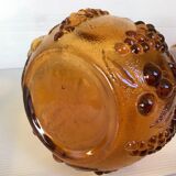 Bouteille verre jaune empoli Italie motif fruits
