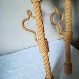 Pair of rope wall sconces