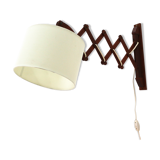 Wall lamp with extendible teak arm 1960