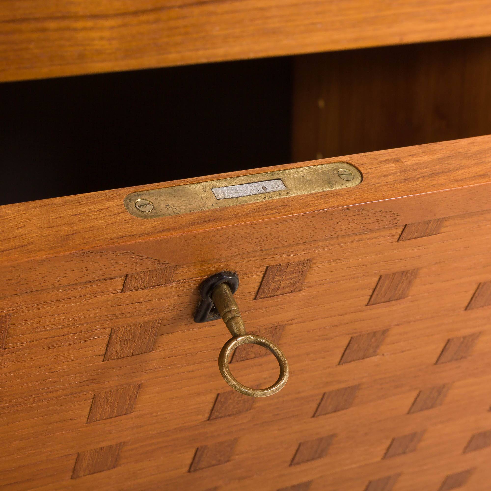 Poul Cadovius free standing wall unit for Cado, 1960s