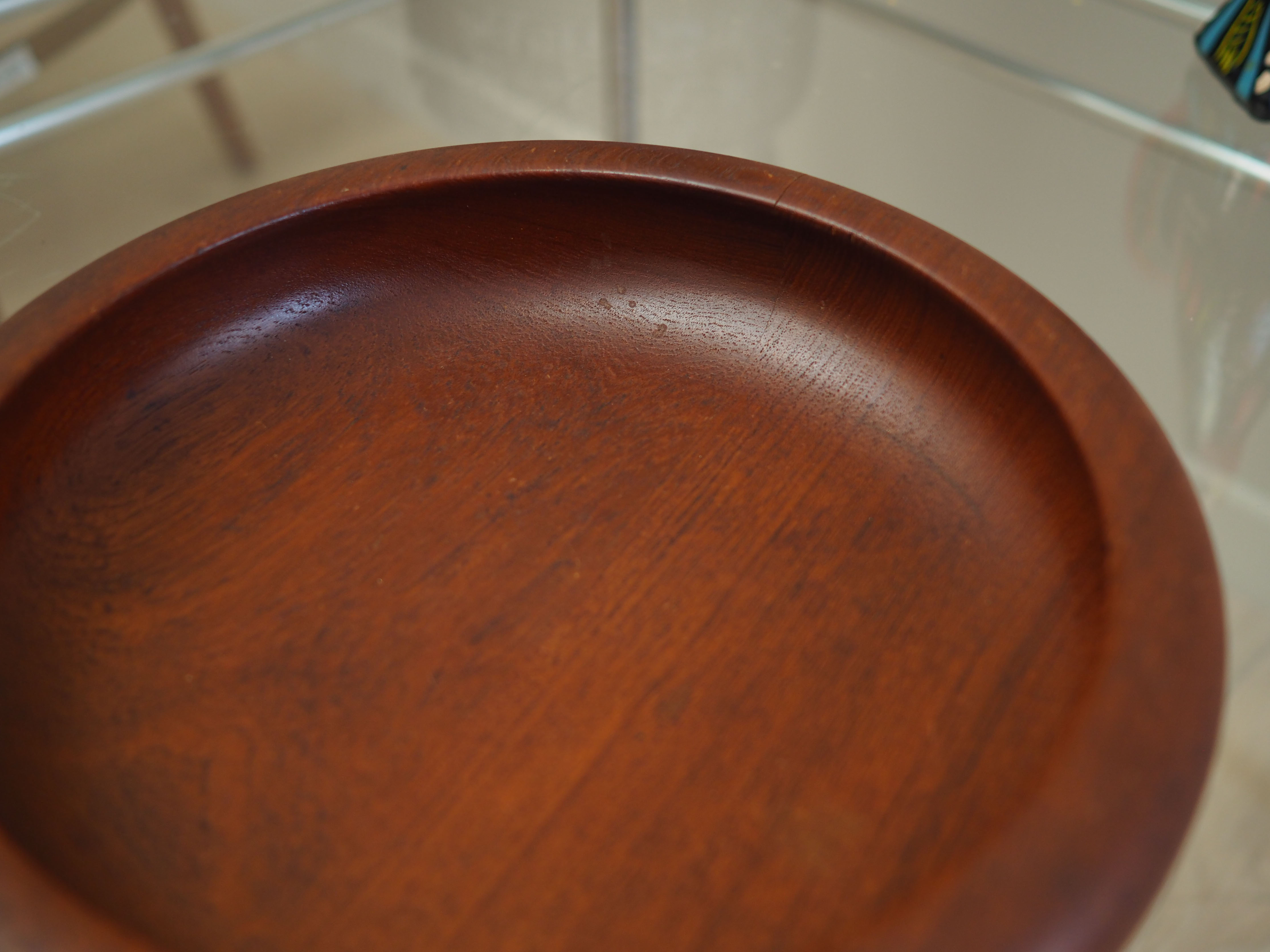 Teak platter, Danish design, 1960s, manufacture: Denmark