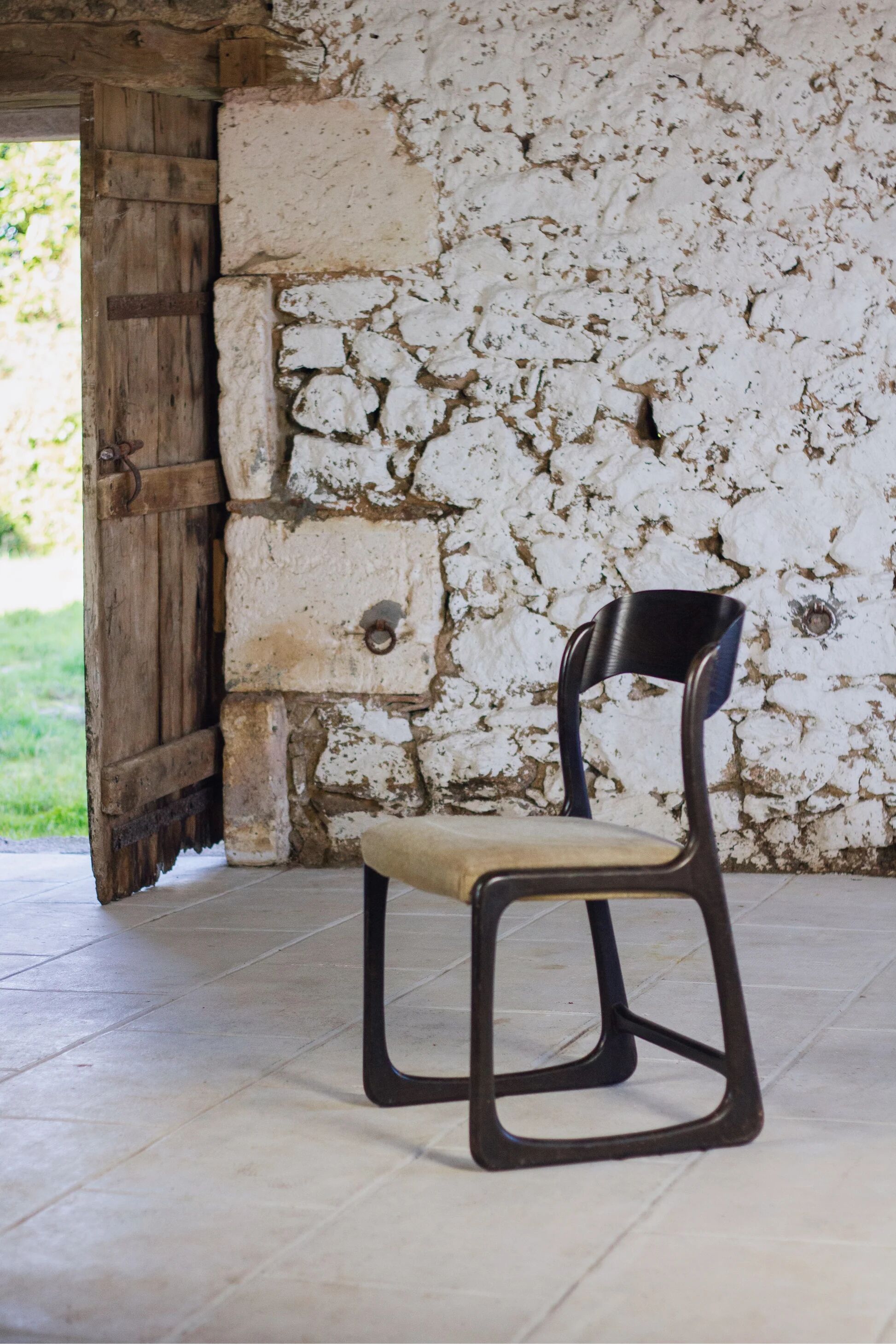 Set of 6 Traineau chairs by Baumann, 1960