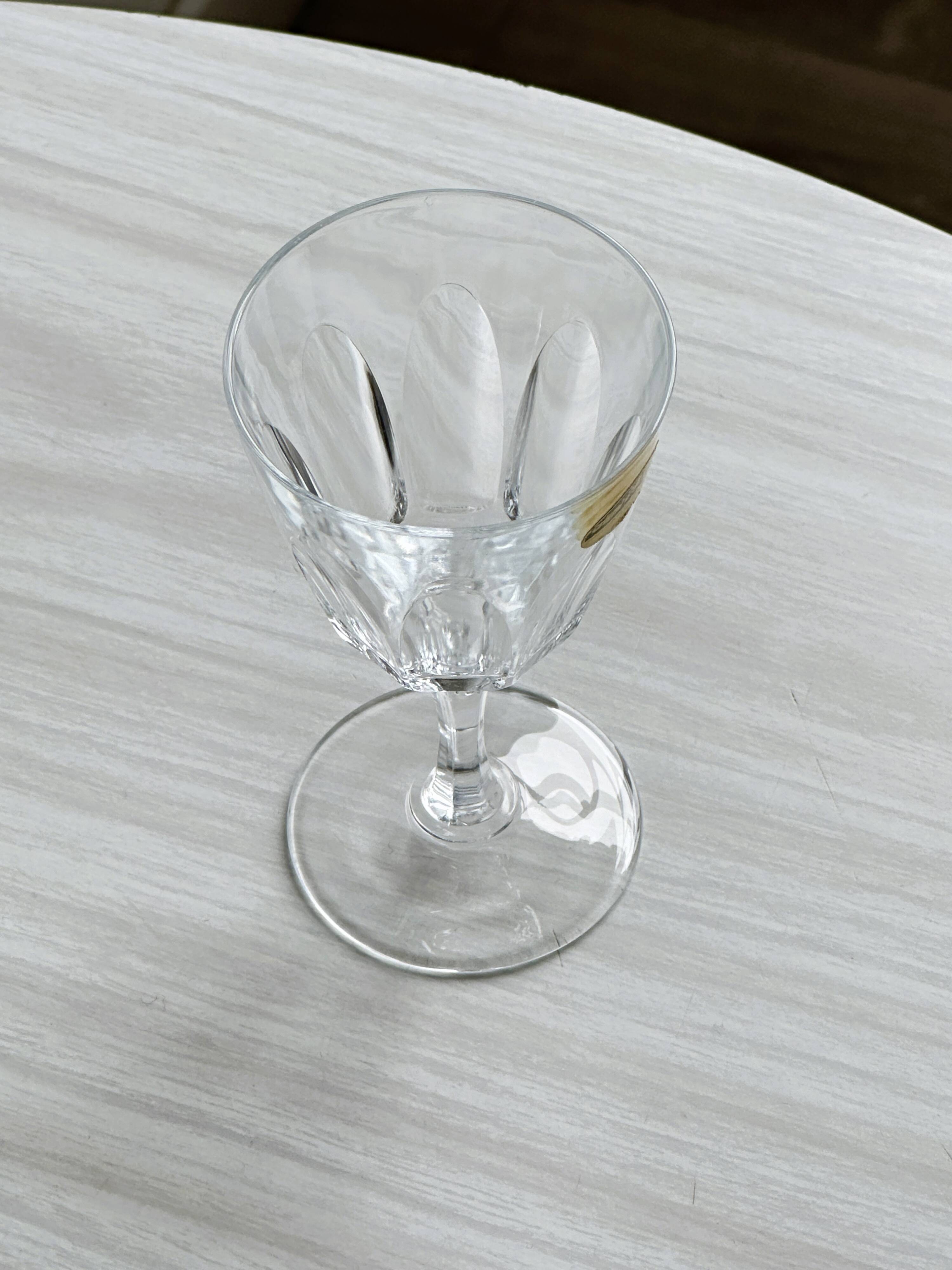 Cristal D'Arques liqueur glasses.