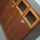 Vintage Dutch Beech & Oak Haberdashery Shop / Grain Cabinet, 1950s