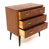 Commode scandinave en teck, Suède, 1950