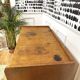 Commode vintage pieds compas