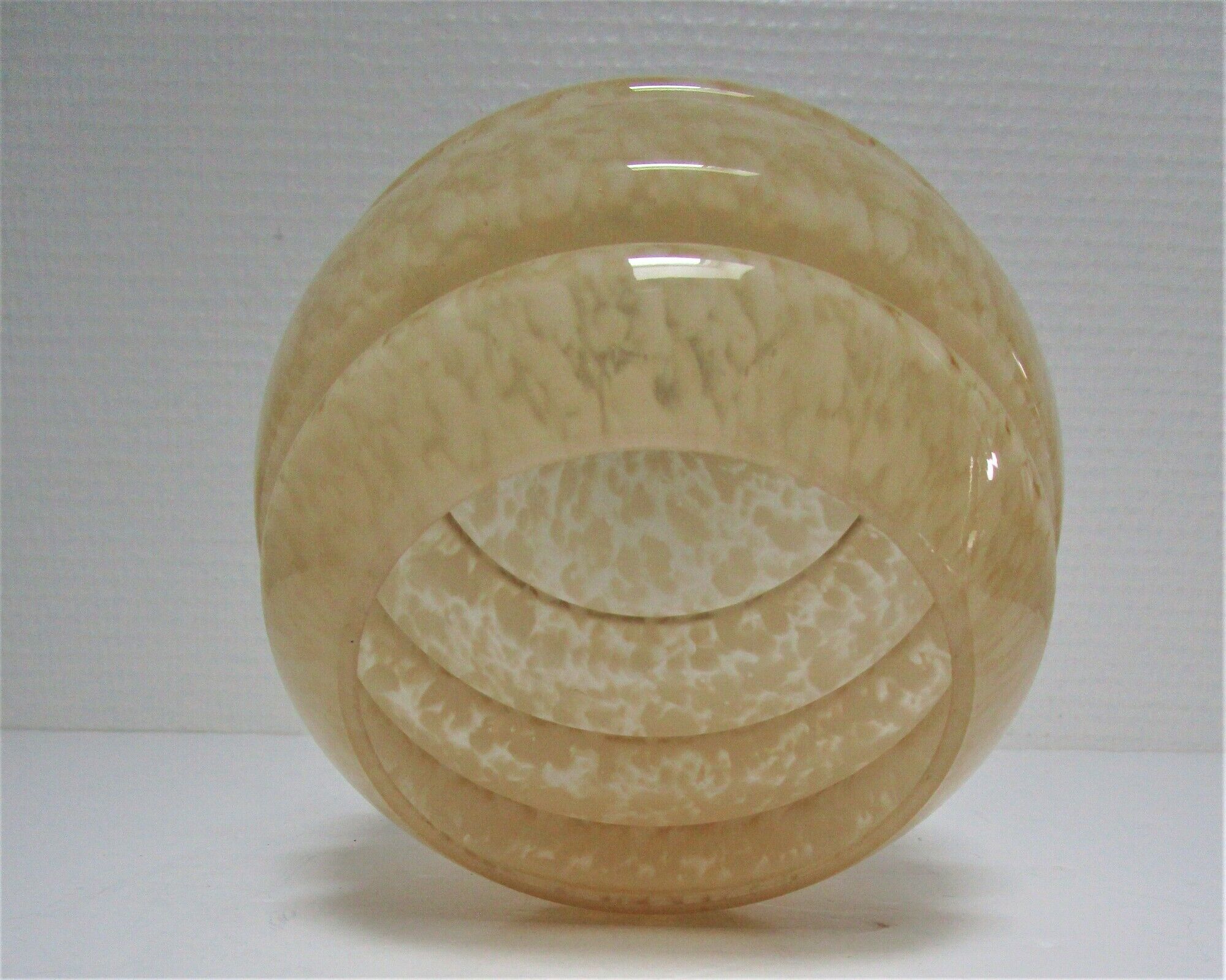 Applique porcelaine laiton et verre de Clichy jaune vanille