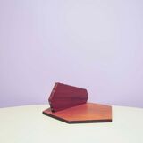 Asymmetrical wall shelf studs