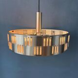 Vintage UFO pendant light with crystal glass