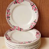 Dessert plates from Saint Amand