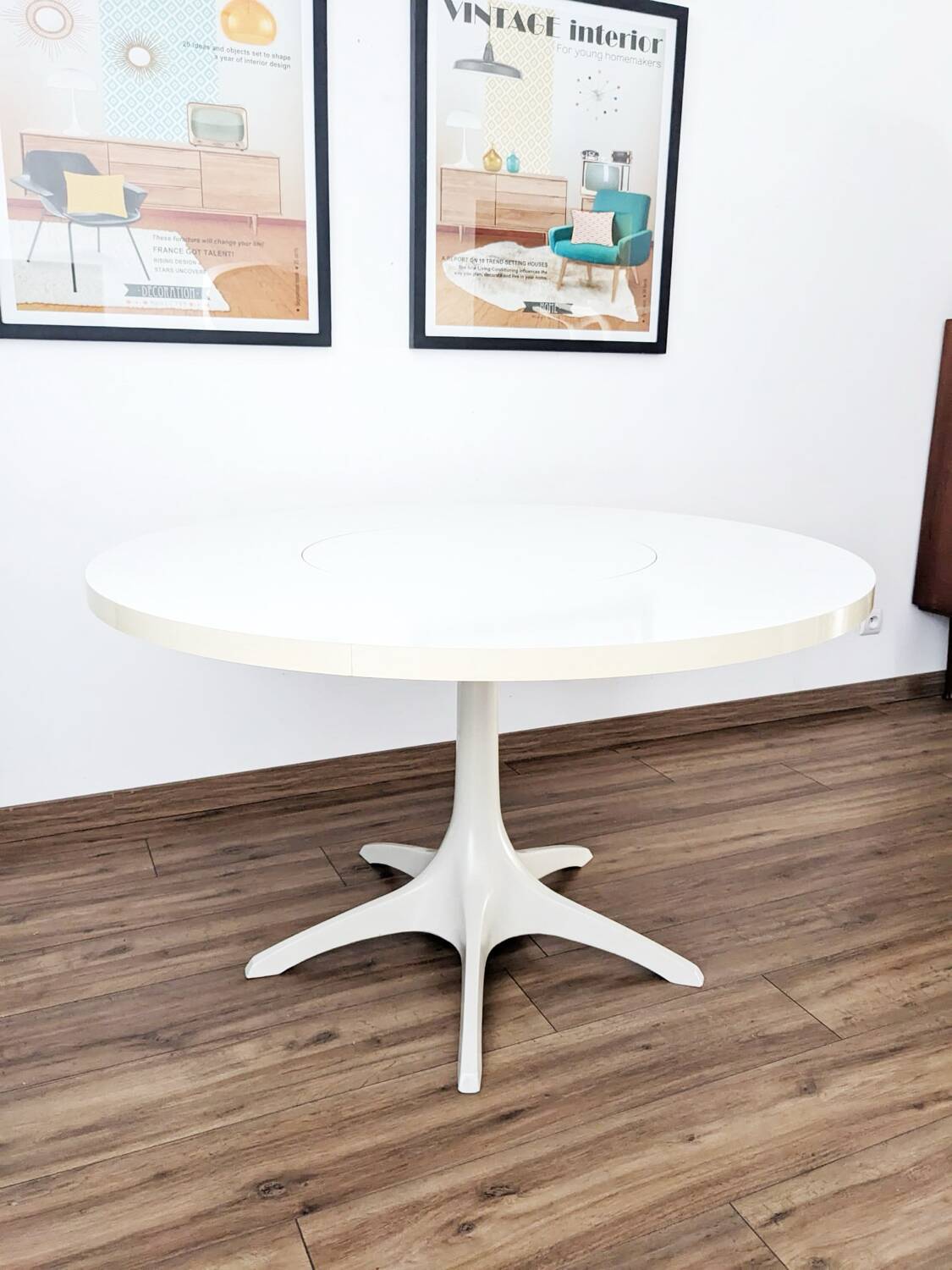 Table et chaises Space Age par Konrad Schäfer pour Lübke 1969