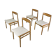 Danish midcentury dining chairs in oak, 1960s