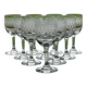 Portieux Meisenthal set of 10 crystal wine glasses