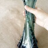 Vintage biot style bubbled glass vase
