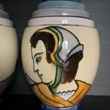 Pair of Annecy ceramic vases