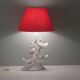 Vintage Italian ceramic table lamp with doves.