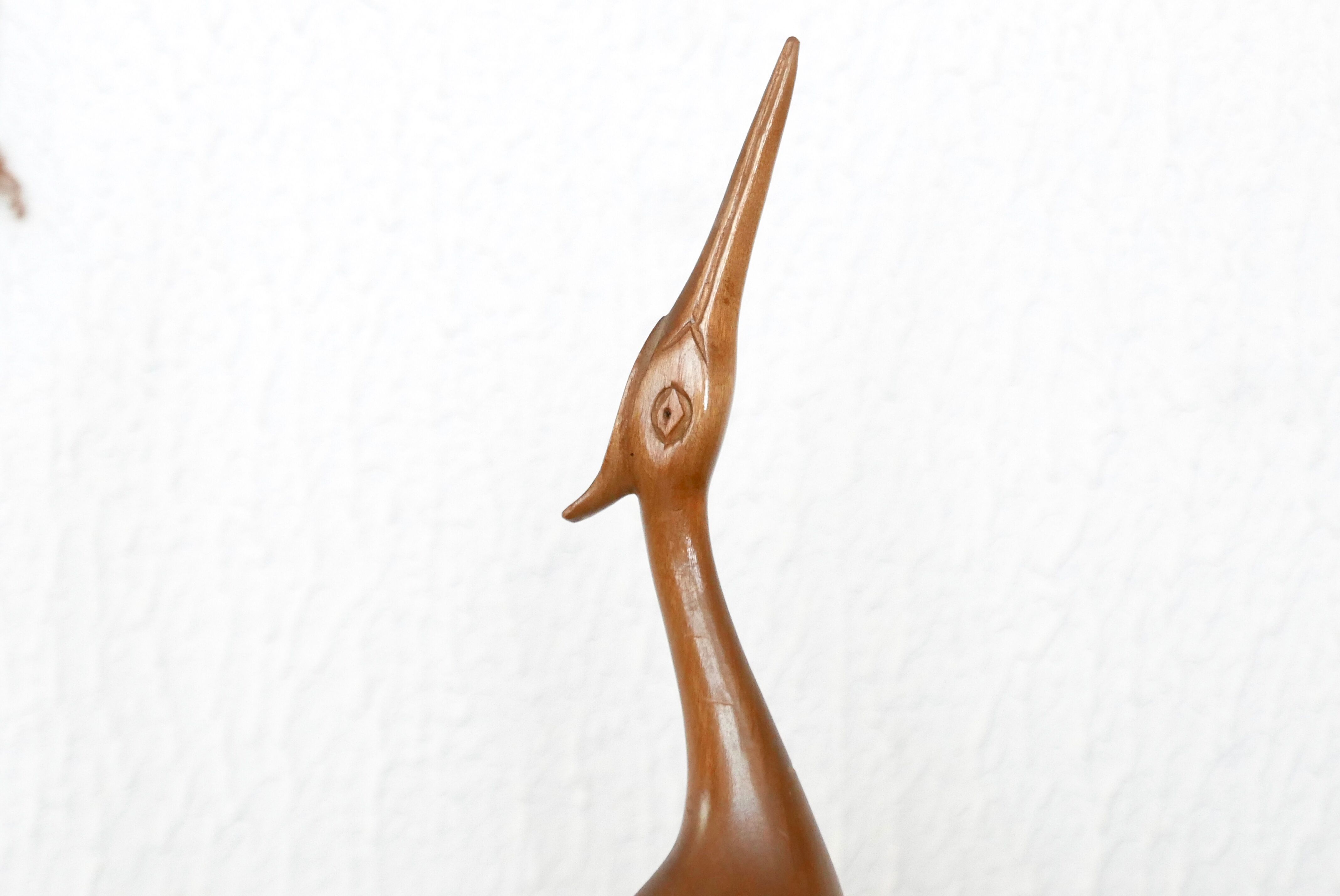 Sculpture, Wooden Heron, 50s