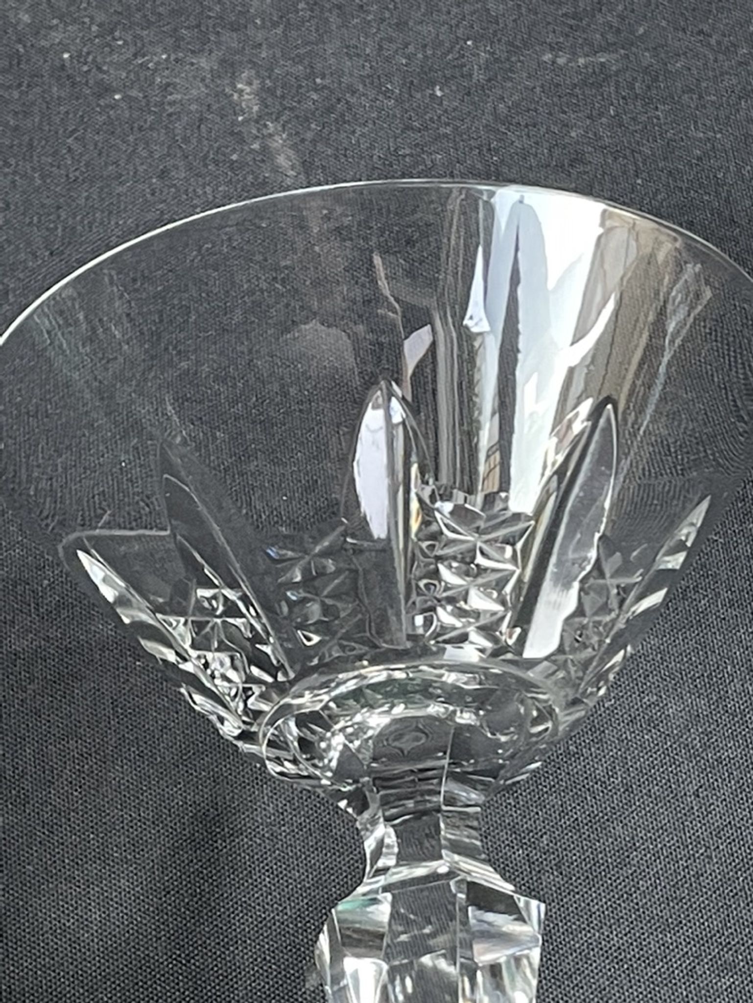 2 champagne glasses stamped Baccarat - Service Austerlitz