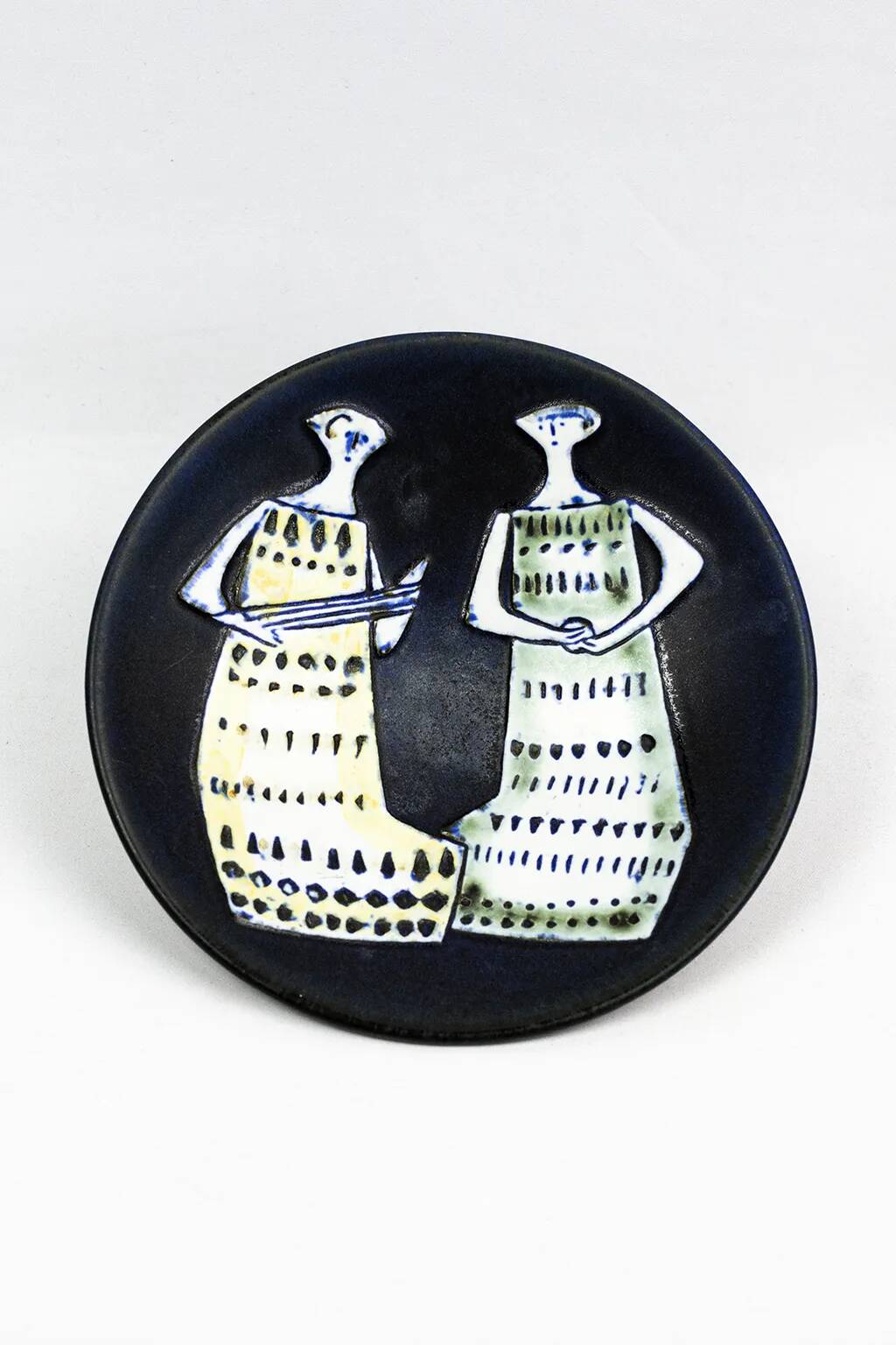 Lisa Larson – Glazed plate "Variety" for Gustavsberg, Sweden, 1956