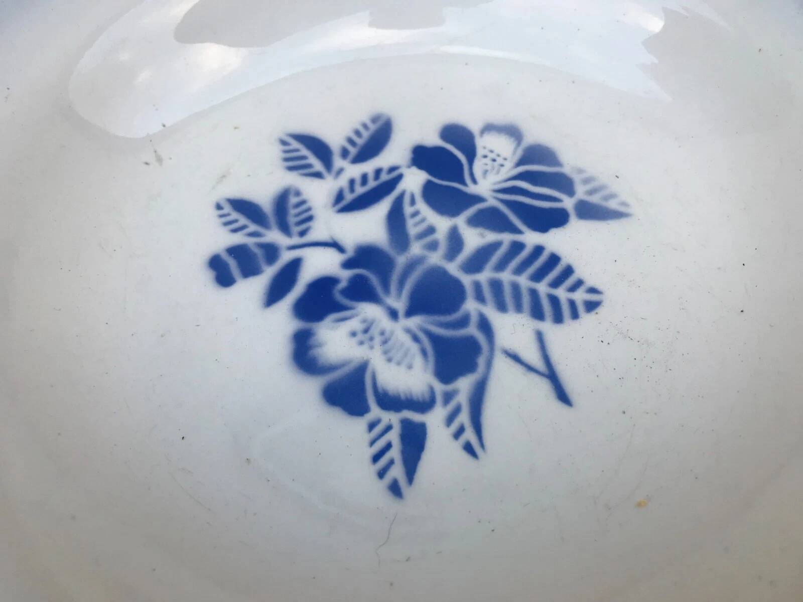 1950s Deep Plate Earthenware Digoin Sarreguemines Marsac model