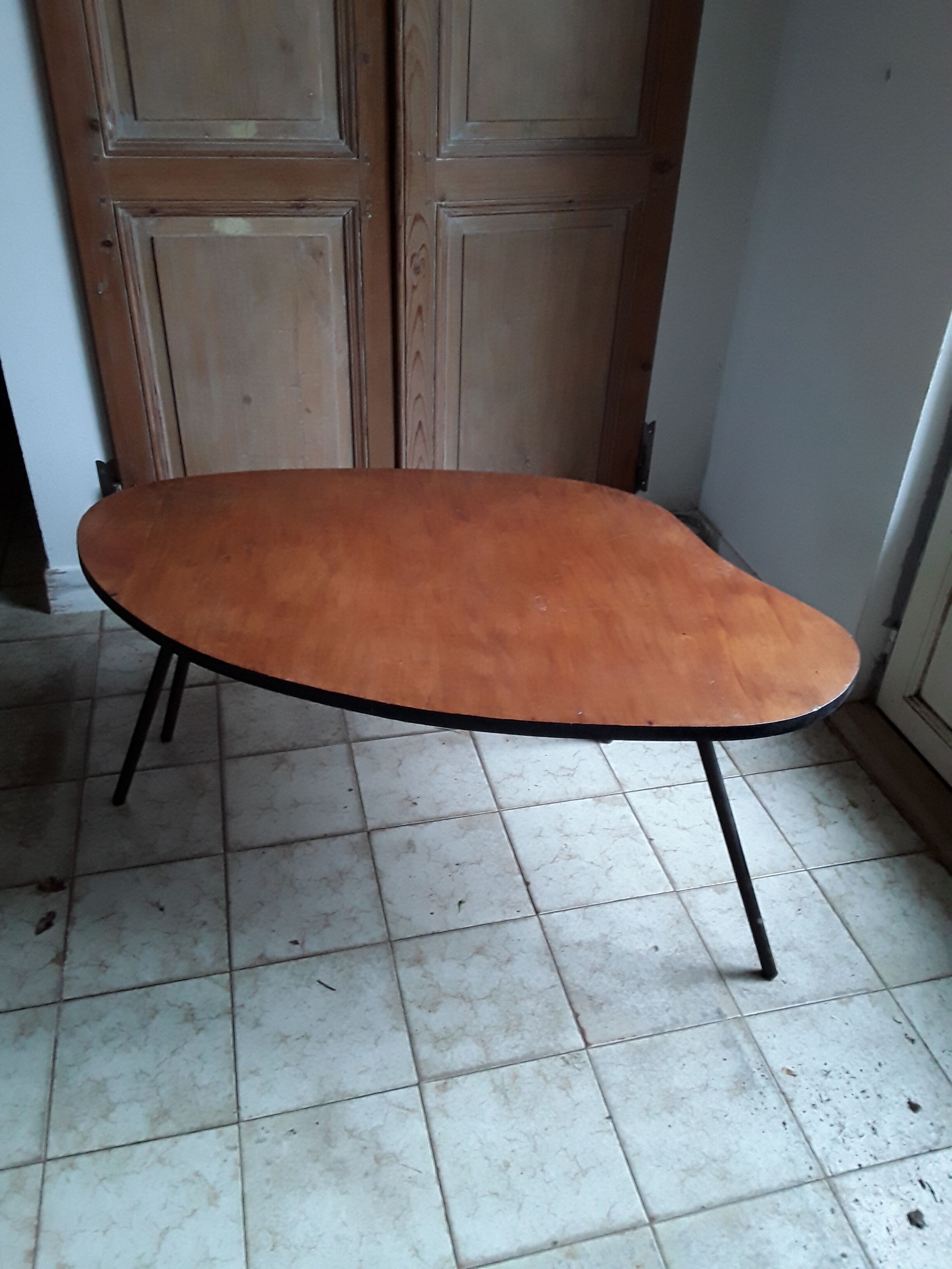 Coffee table of form bean of the 50 / 60