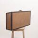 Pair of old rigid suitcases for cars